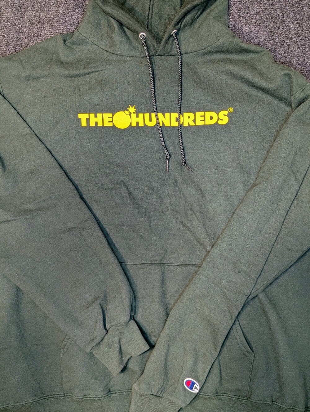 The Hundreds x Champion Adam Bomb Hoodie Olive Green XL